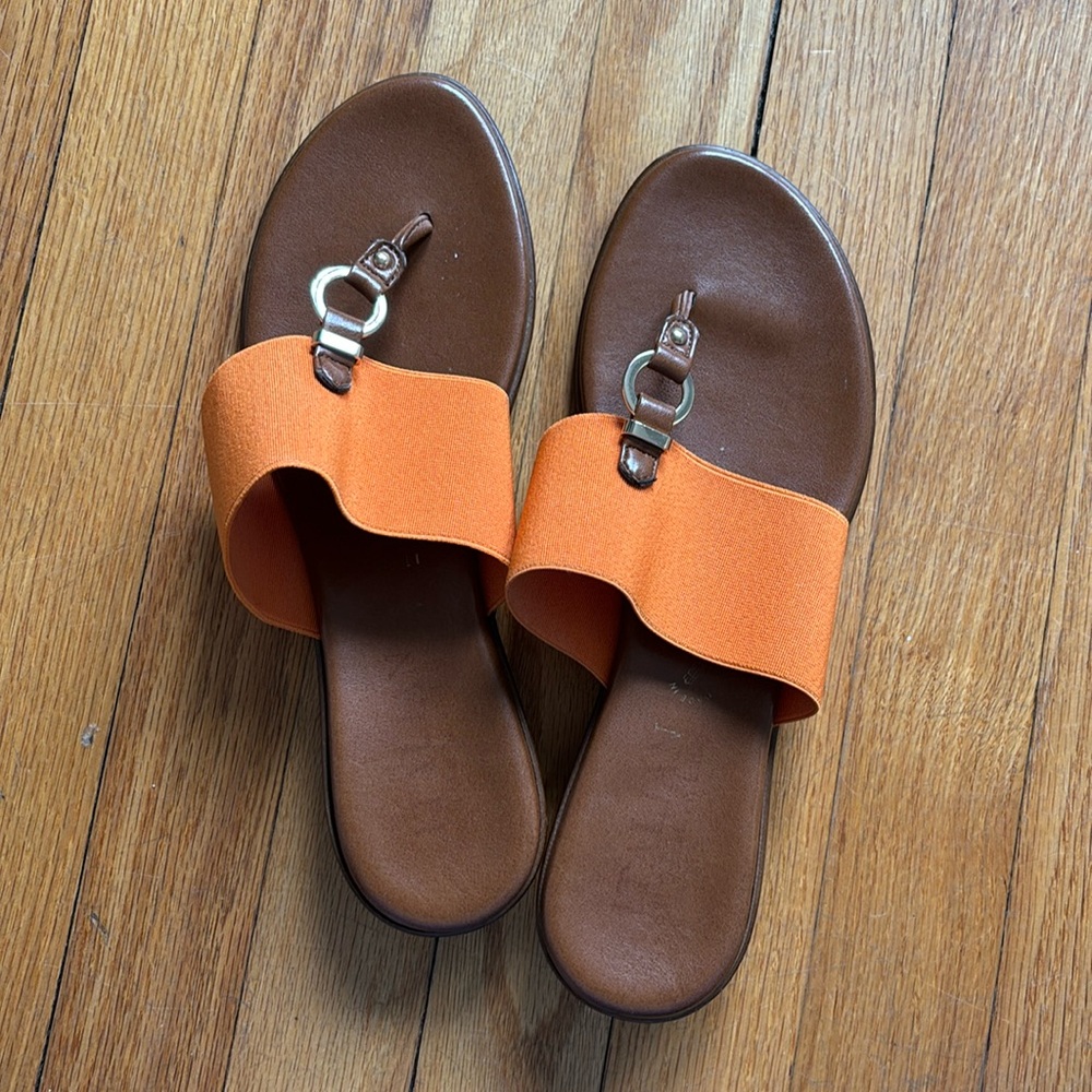 Italian Orange Sandals